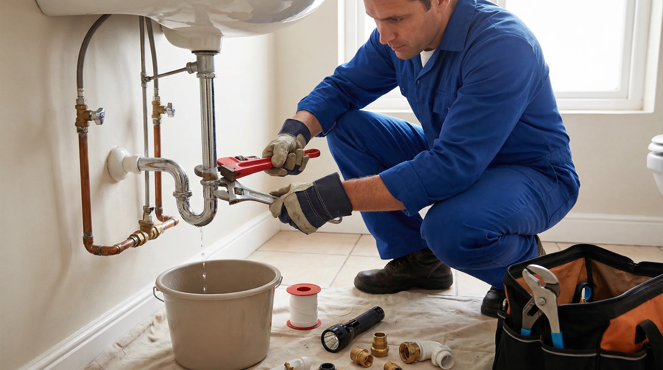 Reparos hidráulicos e detecção de vazamento em nos Setores Complementares, Brasília-DF